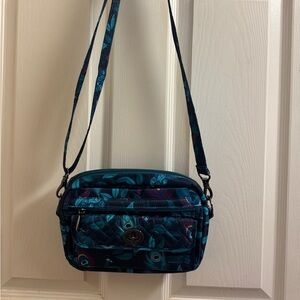 Stylish Blue Patterned Crossbody Bag